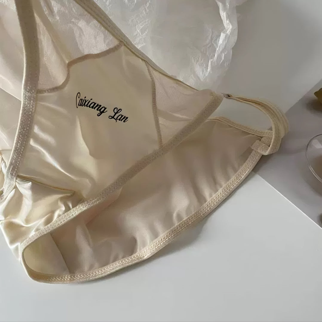 Premium Pure Desire Satin Thin-Strap Briefs