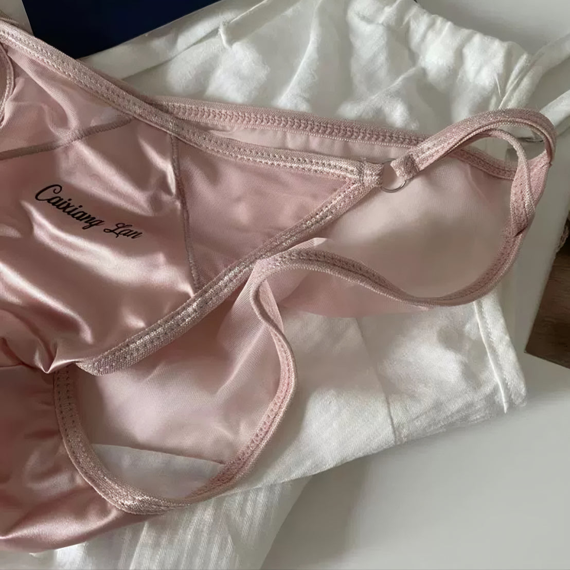 Premium Pure Desire Satin Thin-Strap Briefs