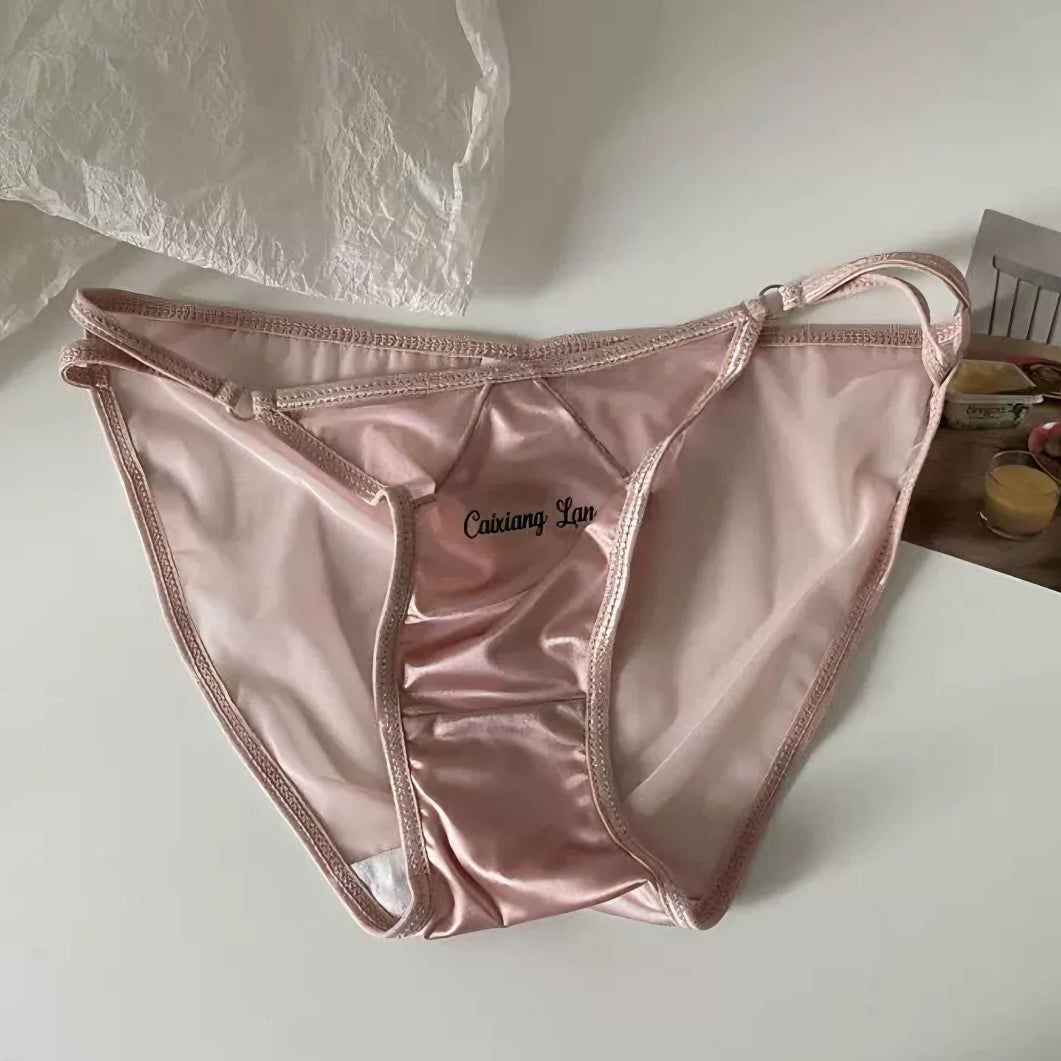 Premium Pure Desire Satin Thin-Strap Briefs