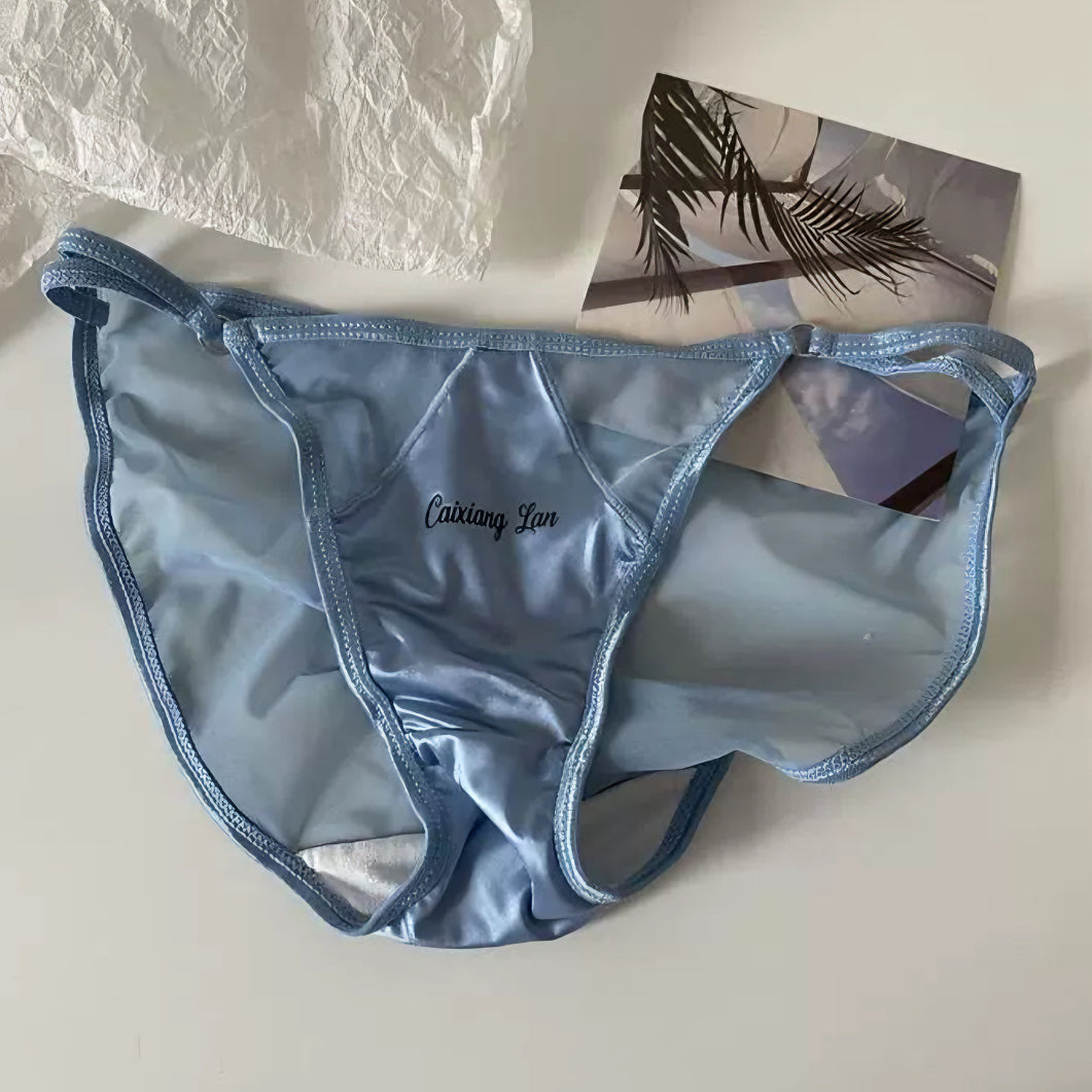 Premium Pure Desire Satin Thin-Strap Briefs