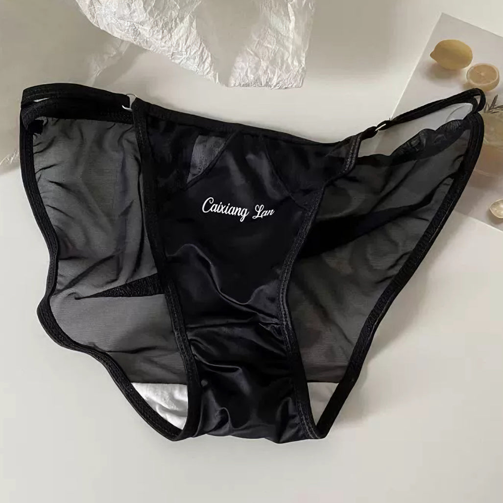 Premium Pure Desire Satin Thin-Strap Briefs