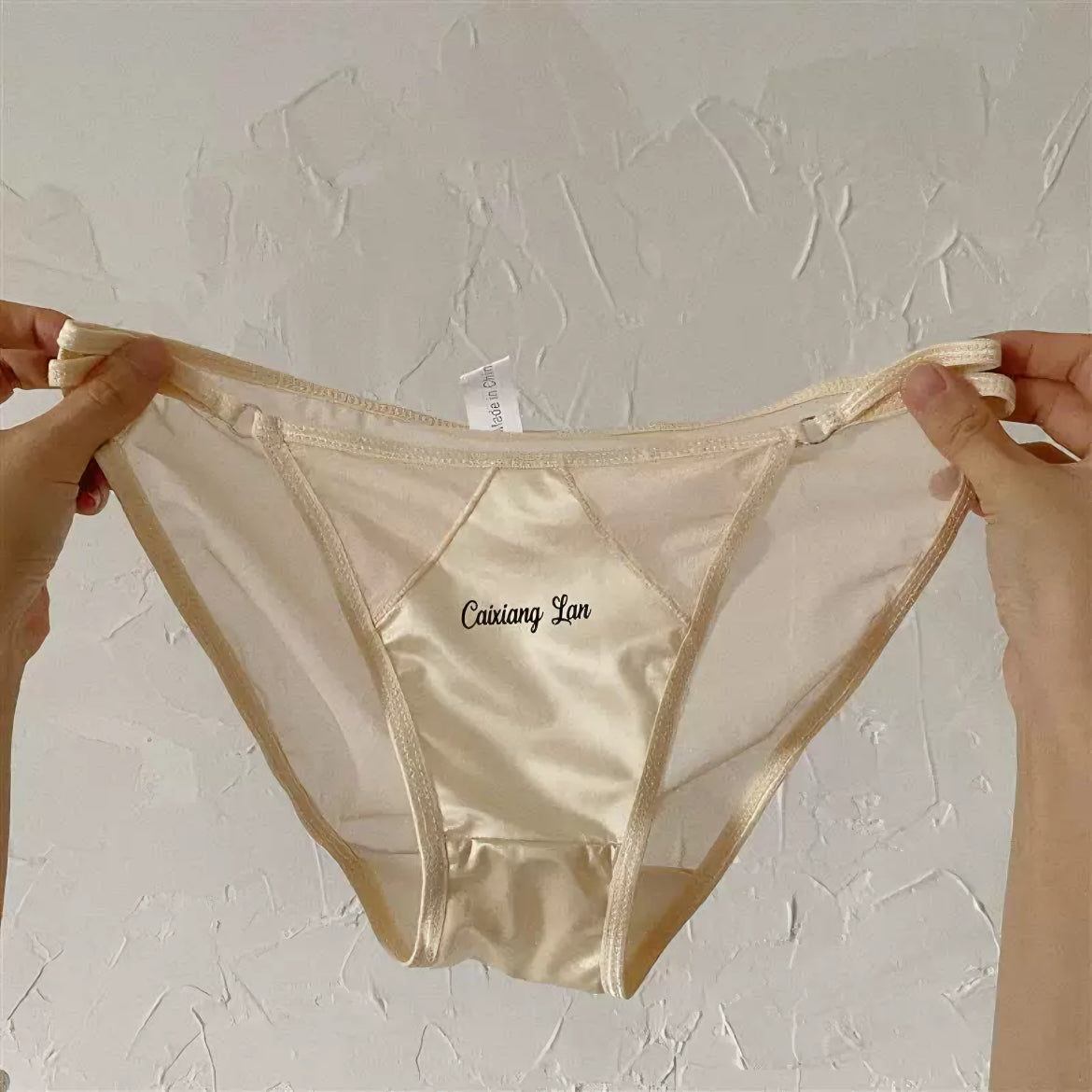 Premium Pure Desire Satin Thin-Strap Briefs