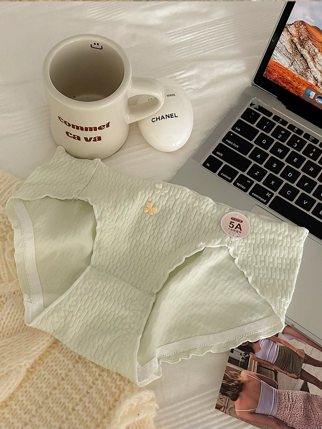 Japanese-style Sweet Tiny Flower Baby Cotton Ultra-Comfortable Briefs