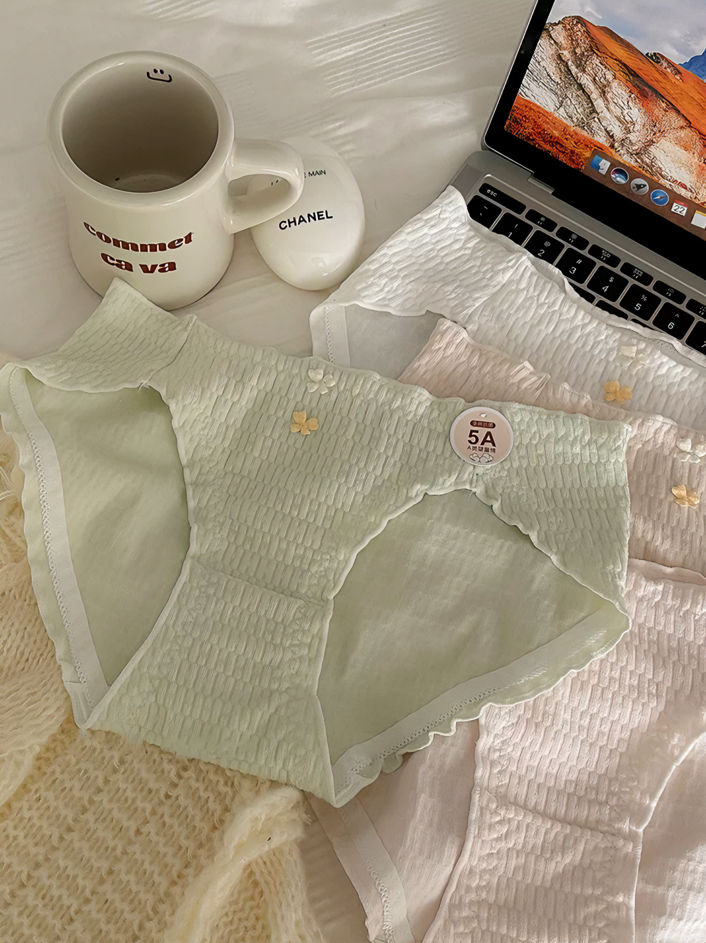 Japanese-style Sweet Tiny Flower Baby Cotton Ultra-Comfortable Briefs
